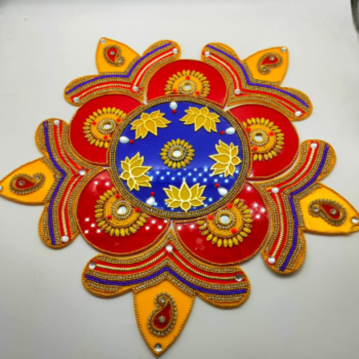 Reusable acrylic Rangoli | Festive and Diwali Décor - Adoura Gifts