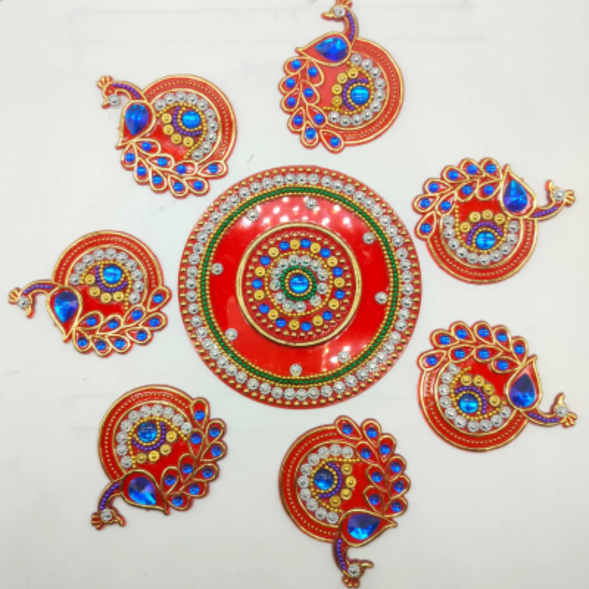 Reusable Acrylic Rangoli | Festive and Diwali Décor - Adoura Gifts