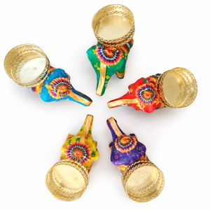 Decorative Elephant Tealight Holder | Festive Décor & Return Gift