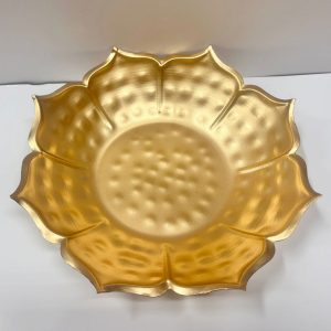 Metal Urli Bowl for Floating Flowers & Home Decor (10 Inch)
