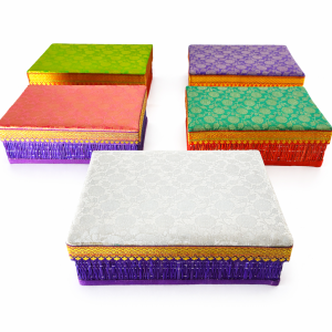 Brocade Kora Mat Tambulam Box