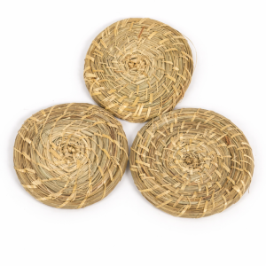 Handwoven Grass Tea Coaster | Eco-Friendly Table Mat for Cups & Glasses