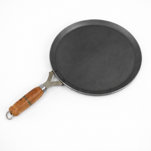 Iron Dosa Tawa with Long Wooden Handle | Flat Tawa