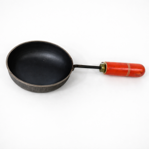 Iron Tadka Pan with Wooden Handle | Thalippu Pan