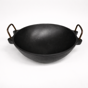 Cast Iron Fine Finish Kadai Pre-Seasoned | 100% Pure & Toxin-Free