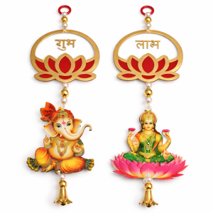 Ganesha Lakshmi Shubh Labh Door Hanging | Diwali Décor