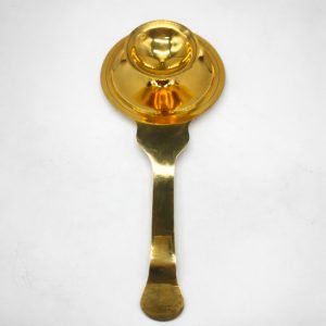 Shiny gold camphor holder with handle