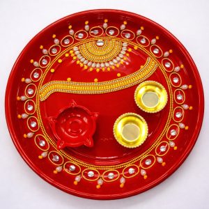 Stainless Steel Pooja Thali Set for Aarti & Festival Use
