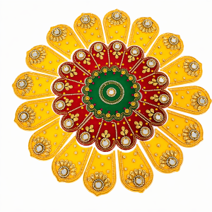 Acrylic Stone Rangoli – 13 Inch | Reusable Home Decor