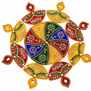 Reusable Acrylic Rangoli Set | Floor Decor 13 inch