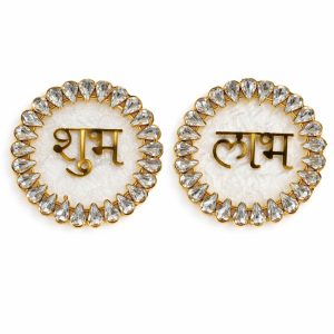 Shubh Labh Decorative Set for Door Entrance, Diwali Pooja & Festivals