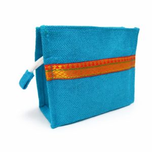 Reusable Jute Linen ZipLock Pouch | Multi-Purpose Gift & Pencil Case