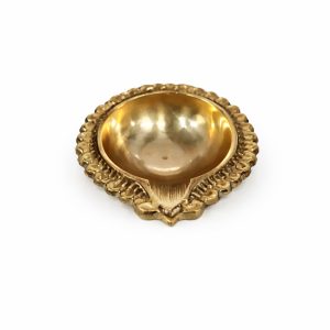 Brass Oil Deepam Vilakku for Pooja & Home Mandir | Small Brass Lamp