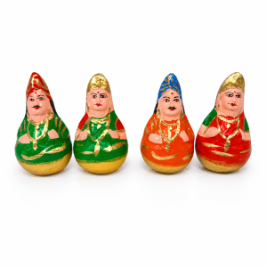 Handmade Thanjavur Dancing Doll King Queen Pair | 7 inches