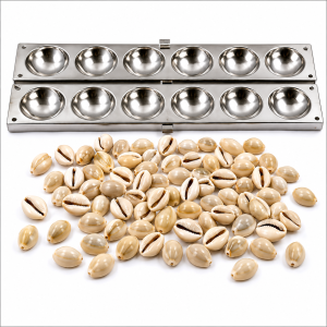 Stainless Steel Pallankuzhi Game Board | 70+ Chovi Set