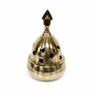 Brass Akhand Diya with Lid | Oil Lamp for Pooja, Home Rituals
