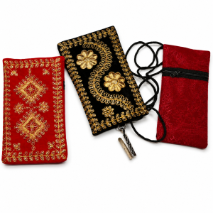 Mobile sling pouches front & back view