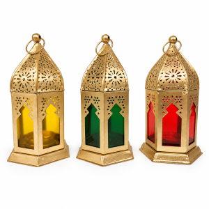 Metal Hanging Tealight Candle Holder | Festive Decor | 6 x 3.5 inches