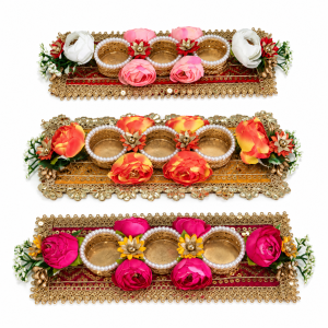 Handcrafted Floral Tealight Candle Holder